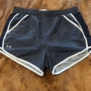 Under Armour Blue and White Athletic Shorts Lightweight Breathable